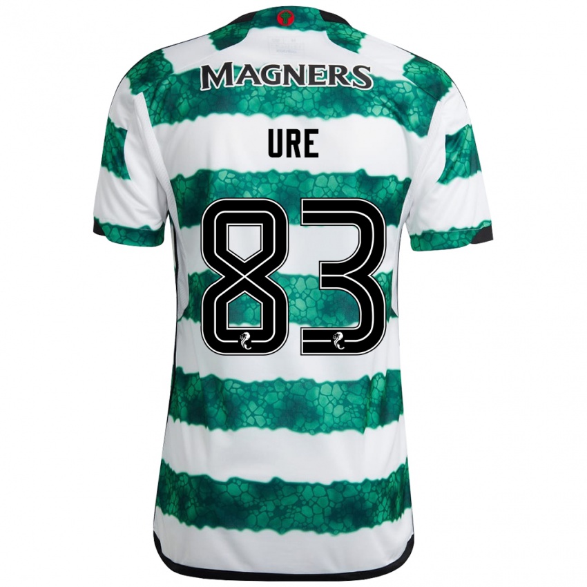 Børn Kyle Ure #83 Grøn Hjemmebane Spillertrøjer 2023/24 Trøje T-Shirt