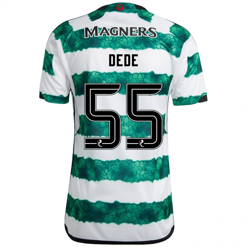 Børn Josh Dede #55 Grøn Hjemmebane Spillertrøjer 2023/24 Trøje T-Shirt