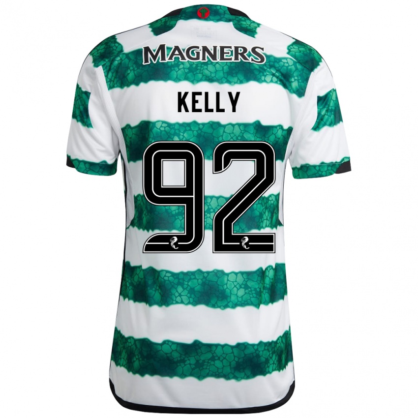 Børn Daniel Kelly #92 Grøn Hjemmebane Spillertrøjer 2023/24 Trøje T-Shirt