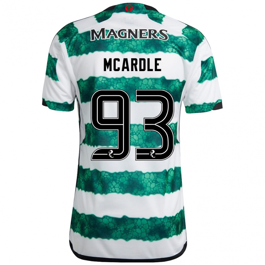 Børn Sean Mcardle #93 Grøn Hjemmebane Spillertrøjer 2023/24 Trøje T-Shirt