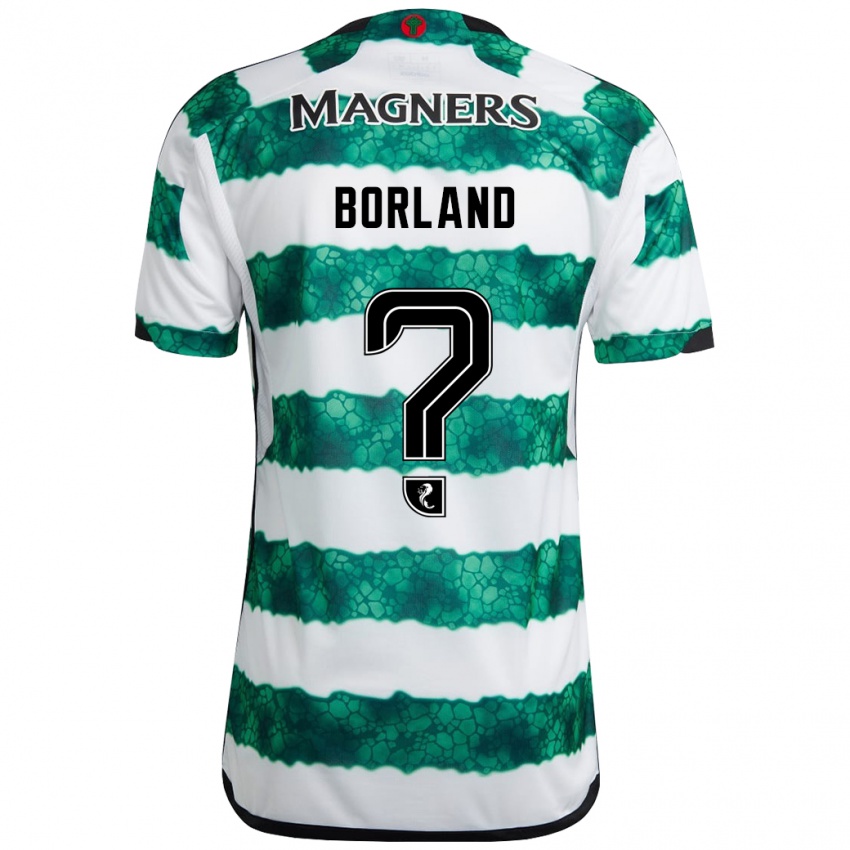 Børn Hayden Borland #0 Grøn Hjemmebane Spillertrøjer 2023/24 Trøje T-Shirt