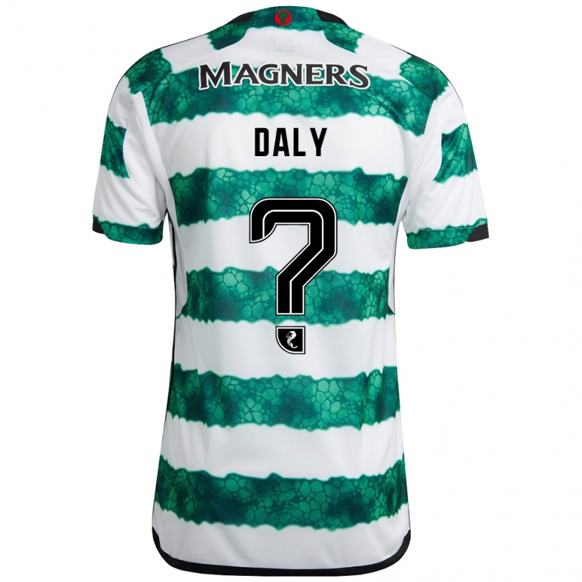 Børn Kayden Daly #0 Grøn Hjemmebane Spillertrøjer 2023/24 Trøje T-Shirt