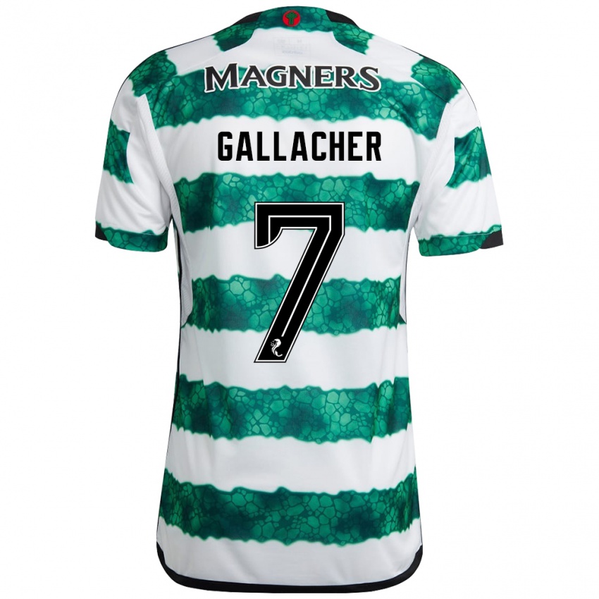 Børn Amy Gallacher #7 Grøn Hjemmebane Spillertrøjer 2023/24 Trøje T-Shirt