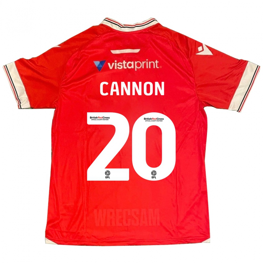 Børn Andy Cannon #20 Rød Hjemmebane Spillertrøjer 2023/24 Trøje T-Shirt