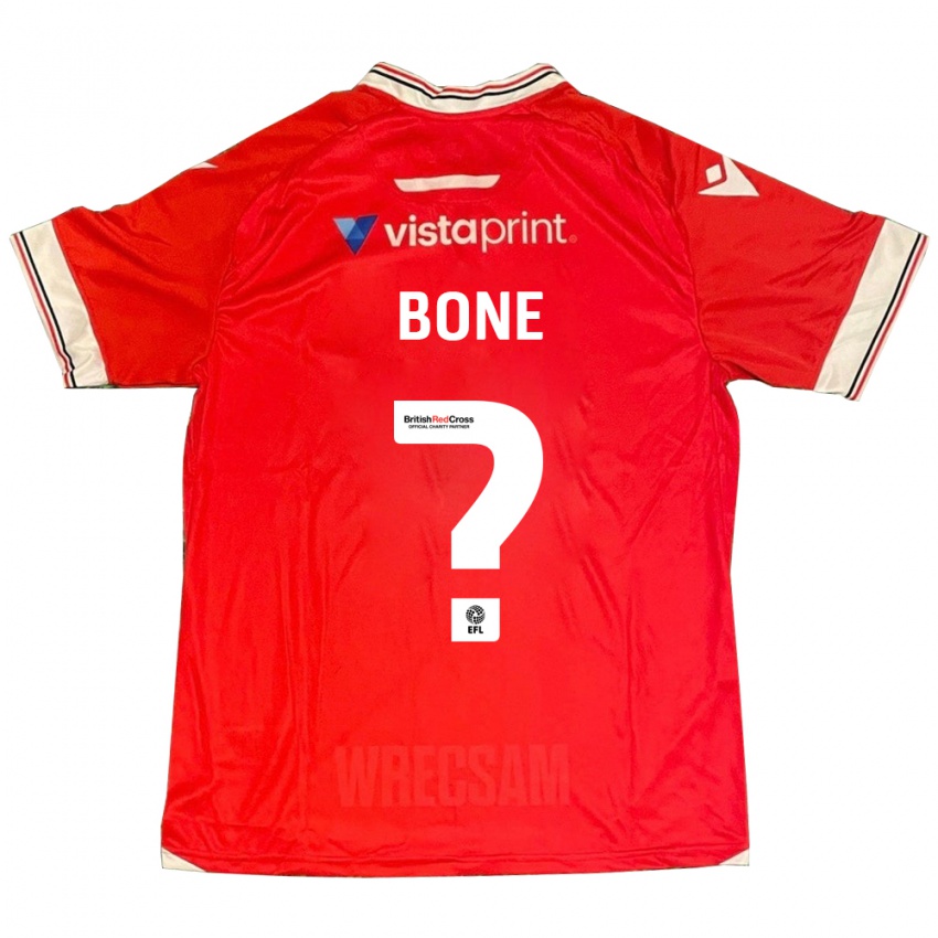 Børn Kai Bone #0 Rød Hjemmebane Spillertrøjer 2023/24 Trøje T-Shirt