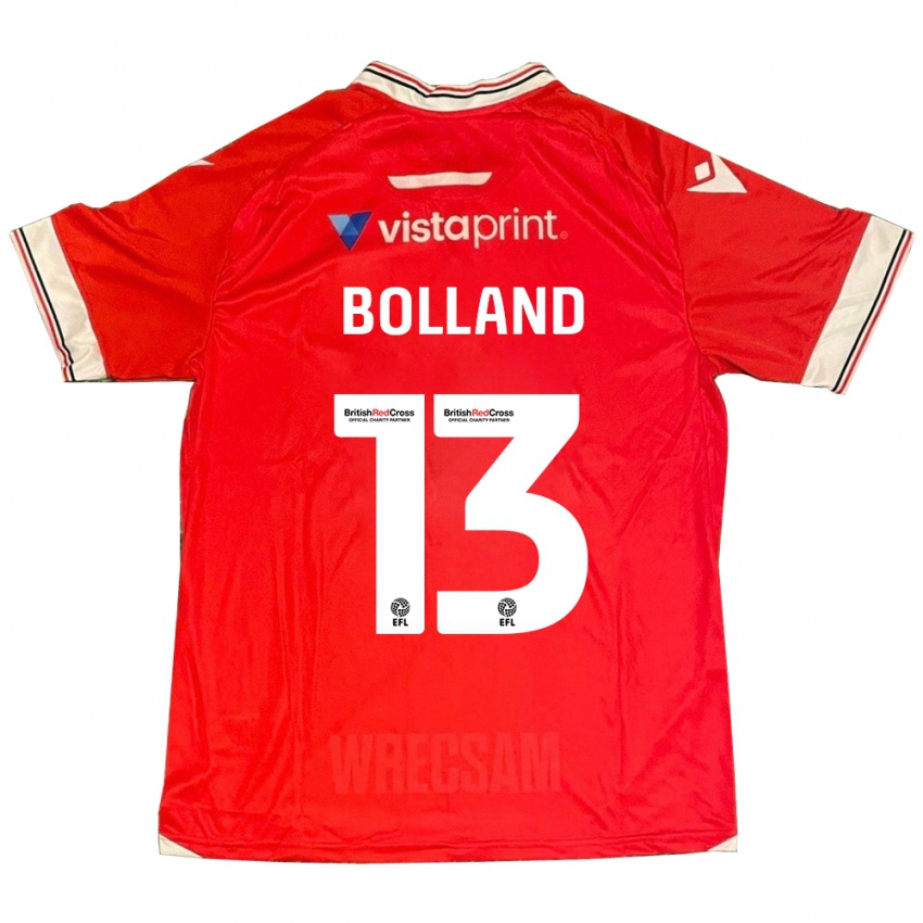 Børn Charlotte Bolland #13 Rød Hjemmebane Spillertrøjer 2023/24 Trøje T-Shirt