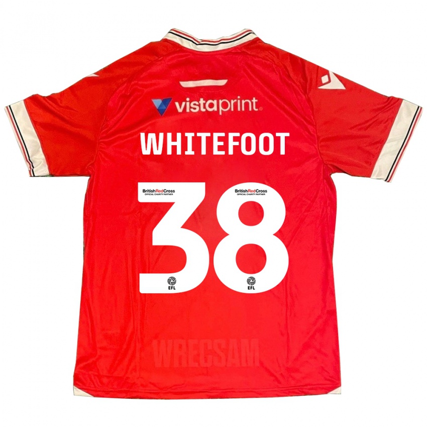 Børn Lily Whitefoot #38 Rød Hjemmebane Spillertrøjer 2023/24 Trøje T-Shirt