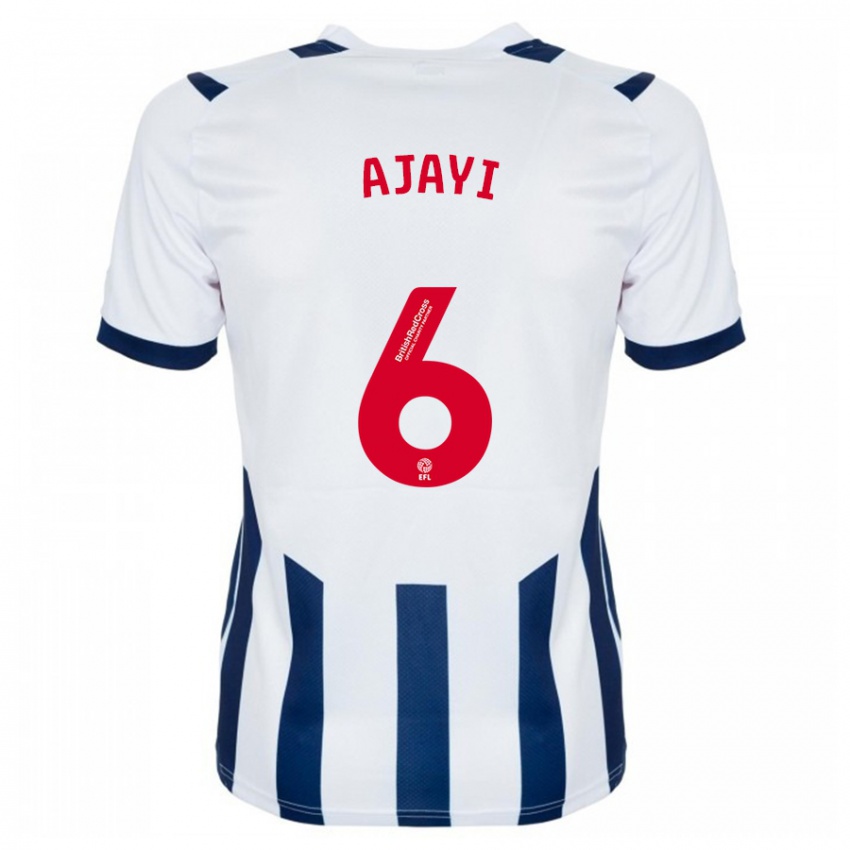 Børn Semi Ajayi #6 Hvid Hjemmebane Spillertrøjer 2023/24 Trøje T-Shirt