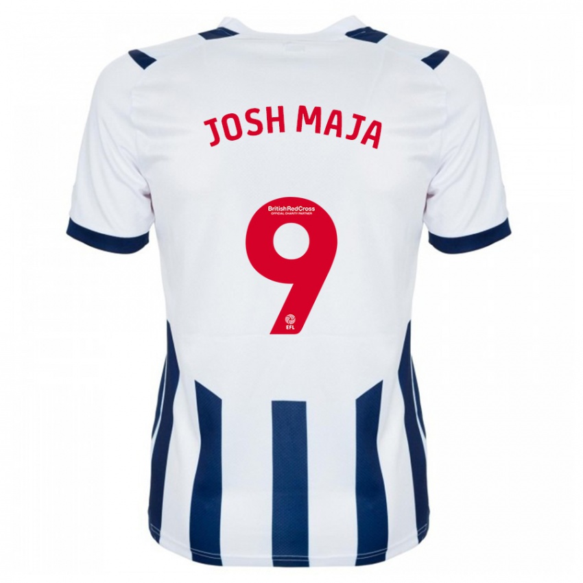 Børn Josh Maja #9 Hvid Hjemmebane Spillertrøjer 2023/24 Trøje T-Shirt