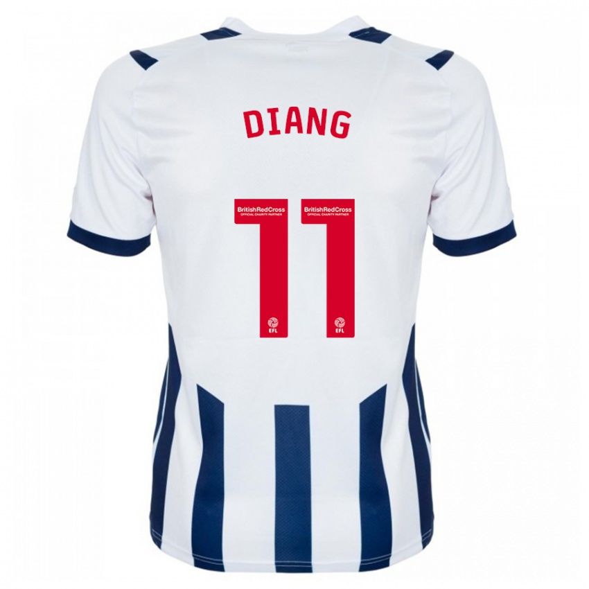 Børn Grady Diangana #11 Hvid Hjemmebane Spillertrøjer 2023/24 Trøje T-Shirt