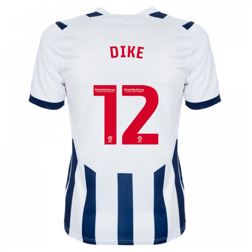 Børn Daryl Dike #12 Hvid Hjemmebane Spillertrøjer 2023/24 Trøje T-Shirt