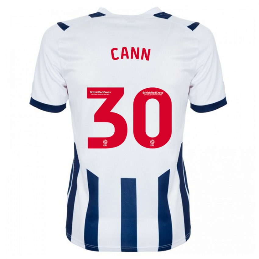 Børn Ted Cann #30 Hvid Hjemmebane Spillertrøjer 2023/24 Trøje T-Shirt