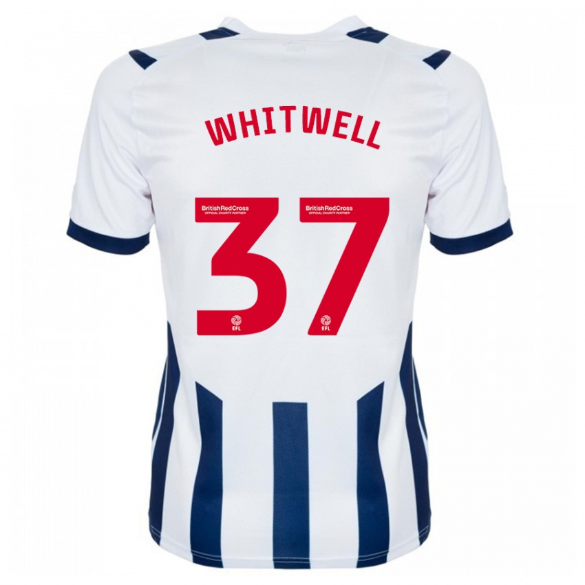 Børn Harry Whitwell #37 Hvid Hjemmebane Spillertrøjer 2023/24 Trøje T-Shirt