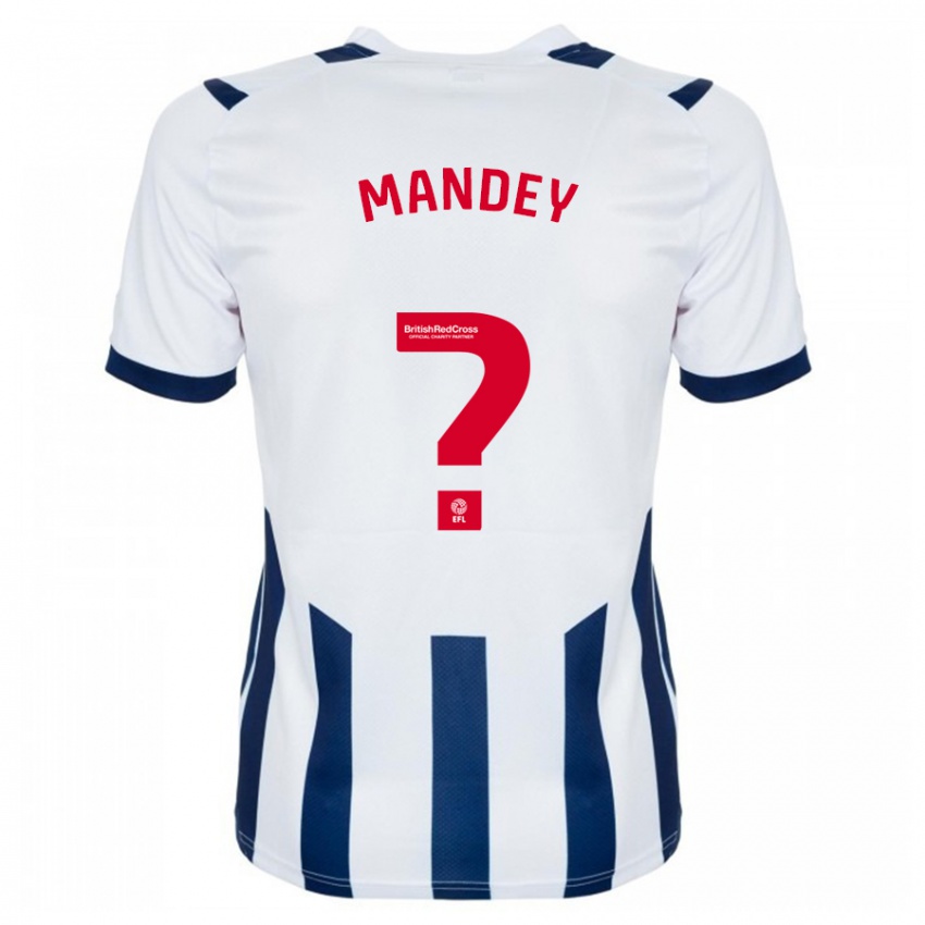 Børn Souleyman Mandey #0 Hvid Hjemmebane Spillertrøjer 2023/24 Trøje T-Shirt