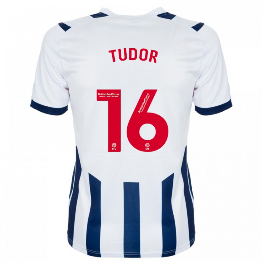 Børn Sophie Tudor #16 Hvid Hjemmebane Spillertrøjer 2023/24 Trøje T-Shirt