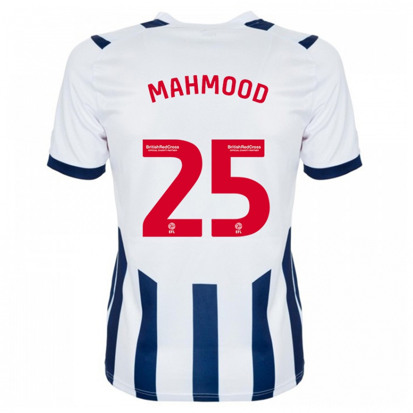 Børn Mahmood #25 Hvid Hjemmebane Spillertrøjer 2023/24 Trøje T-Shirt