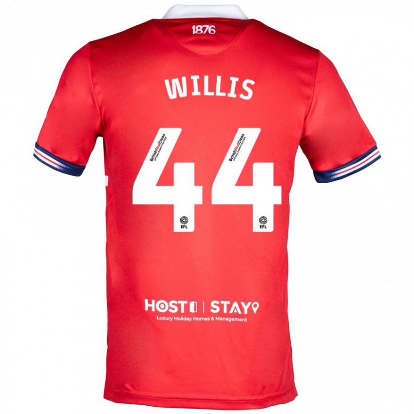 Børn Pharrell Willis #44 Rød Hjemmebane Spillertrøjer 2023/24 Trøje T-Shirt