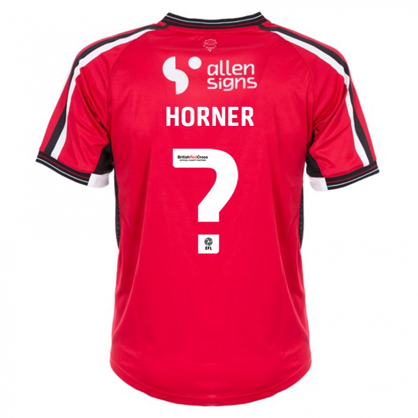 Børn Faith Horner #0 Rød Hjemmebane Spillertrøjer 2023/24 Trøje T-Shirt