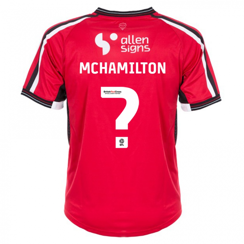 Børn Toni Mchamilton #0 Rød Hjemmebane Spillertrøjer 2023/24 Trøje T-Shirt