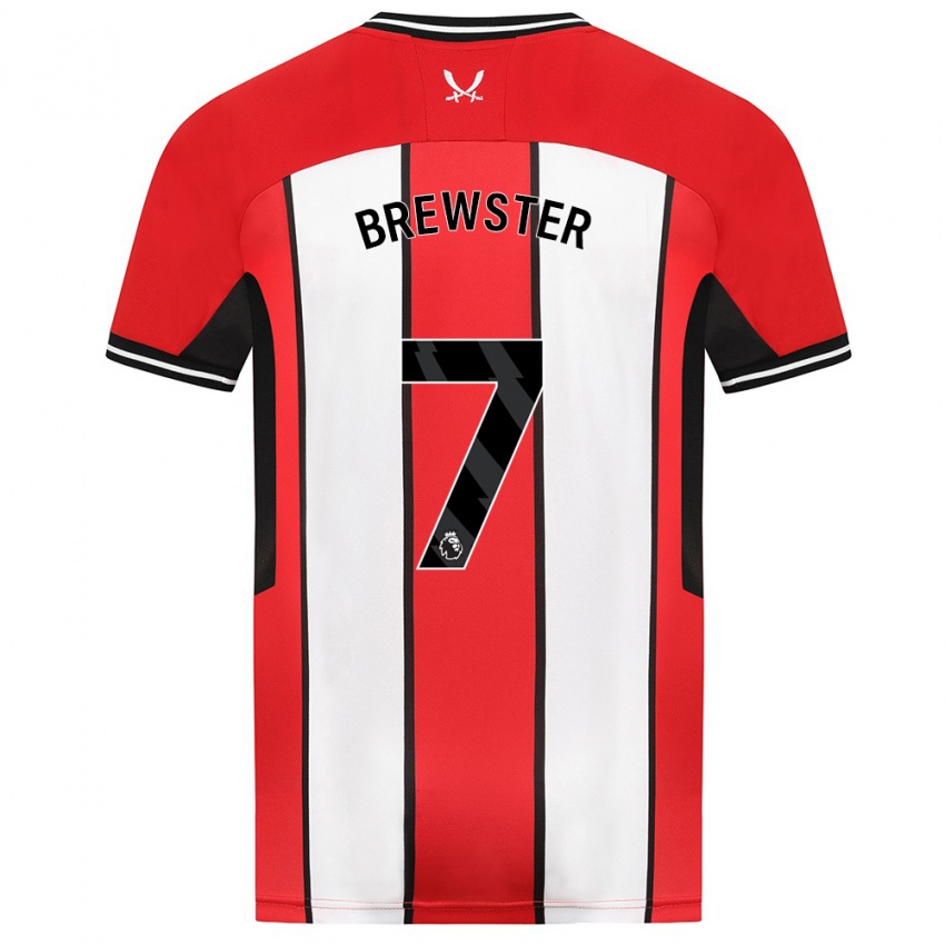 Børn Rhian Brewster #7 Rød Hjemmebane Spillertrøjer 2023/24 Trøje T-Shirt