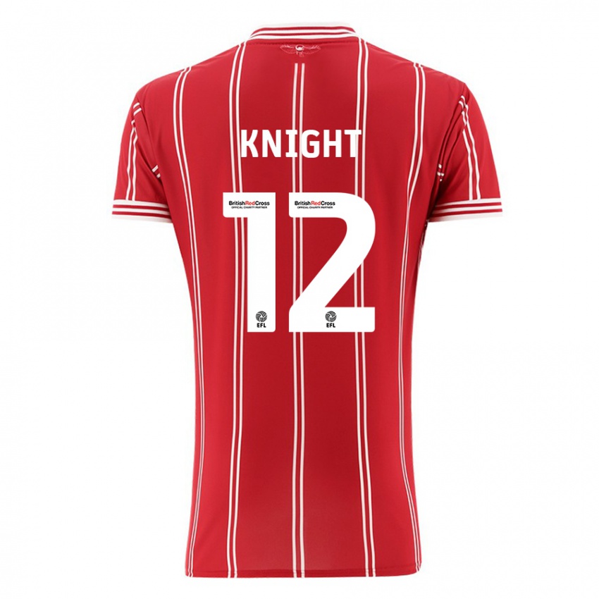 Børn Jason Knight #12 Rød Hjemmebane Spillertrøjer 2023/24 Trøje T-Shirt