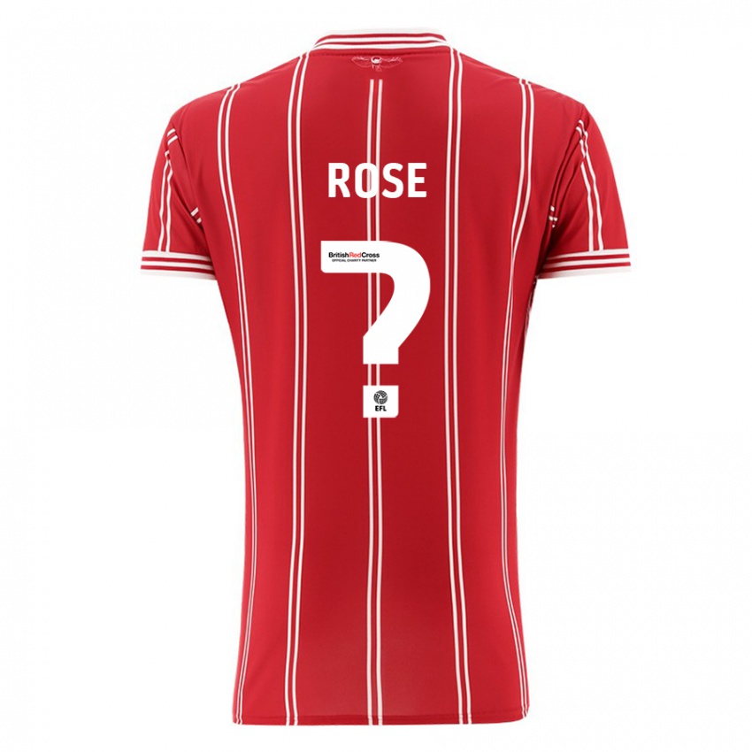 Børn Marley Rose #0 Rød Hjemmebane Spillertrøjer 2023/24 Trøje T-Shirt