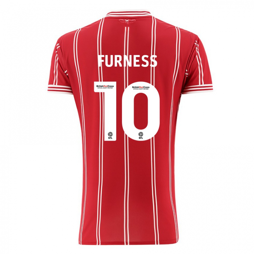 Børn Rachel Furness #10 Rød Hjemmebane Spillertrøjer 2023/24 Trøje T-Shirt