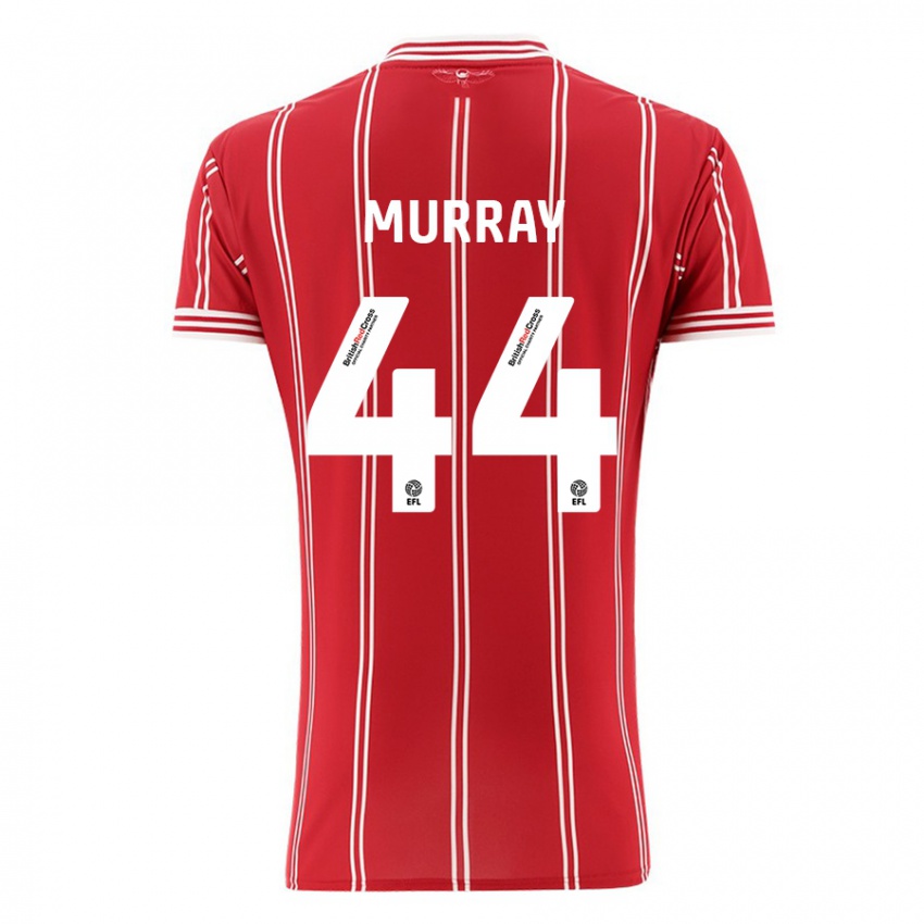 Børn Satara Murray #44 Rød Hjemmebane Spillertrøjer 2023/24 Trøje T-Shirt