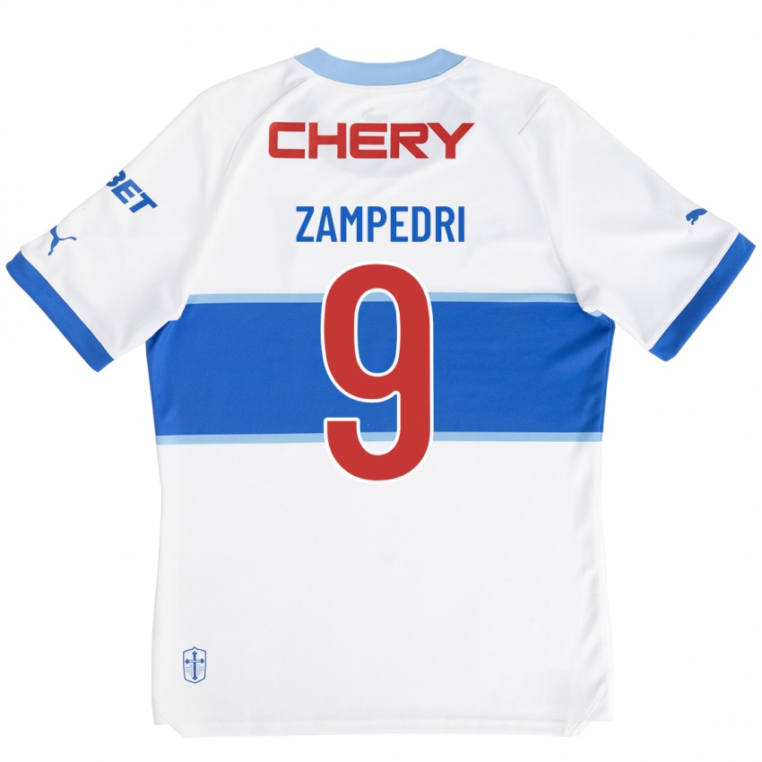 Børn Fernando Zampedri #9 Hvid Hjemmebane Spillertrøjer 2023/24 Trøje T-Shirt