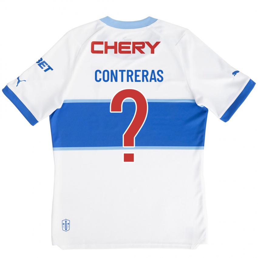 Børn Mathías Contreras #0 Hvid Hjemmebane Spillertrøjer 2023/24 Trøje T-Shirt