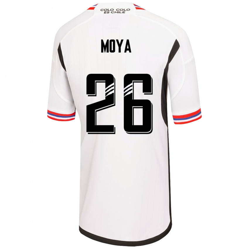 Børn Matías Moya #26 Hvid Hjemmebane Spillertrøjer 2023/24 Trøje T-Shirt