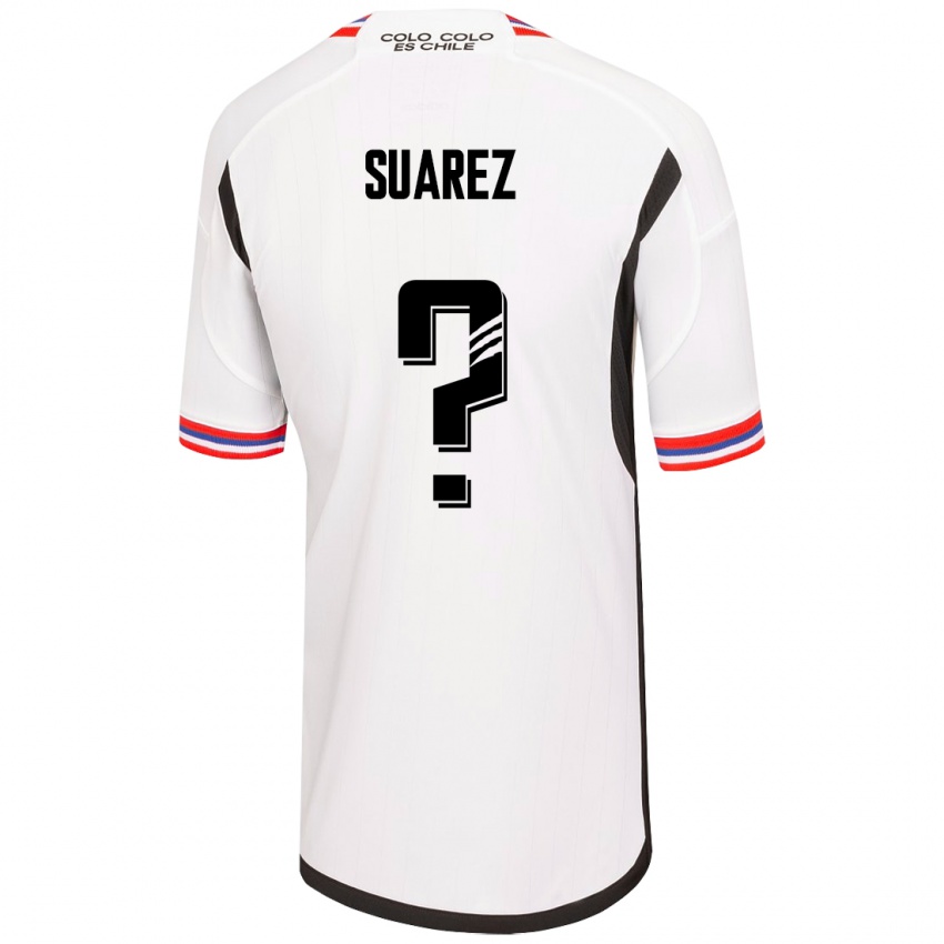 Børn Nicolás Suarez #0 Hvid Hjemmebane Spillertrøjer 2023/24 Trøje T-Shirt