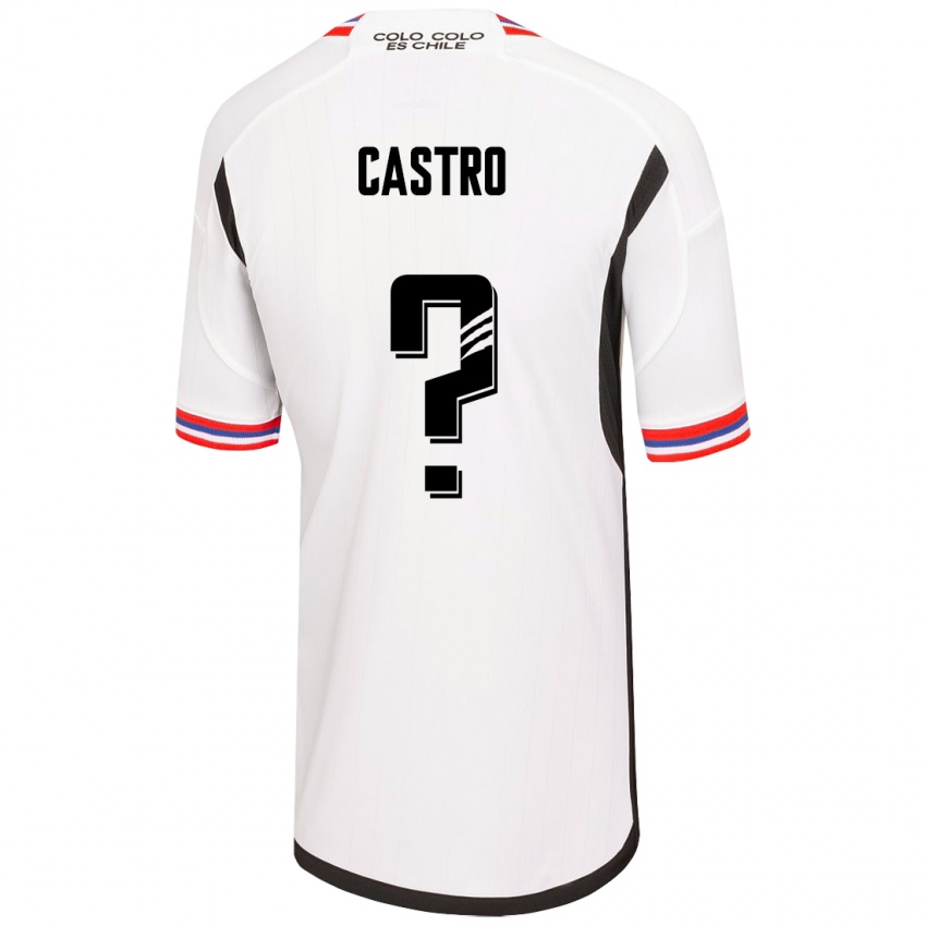 Børn Benjamín Castro #0 Hvid Hjemmebane Spillertrøjer 2023/24 Trøje T-Shirt