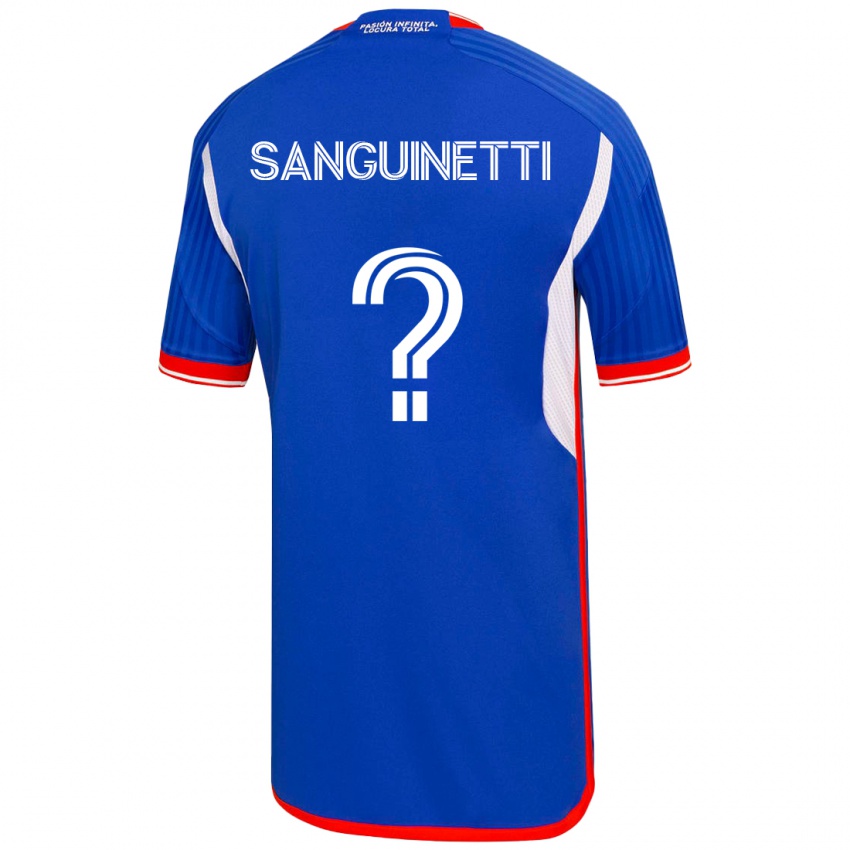 Børn Fernando Osorio Sanguinetti #0 Blå Hjemmebane Spillertrøjer 2023/24 Trøje T-Shirt