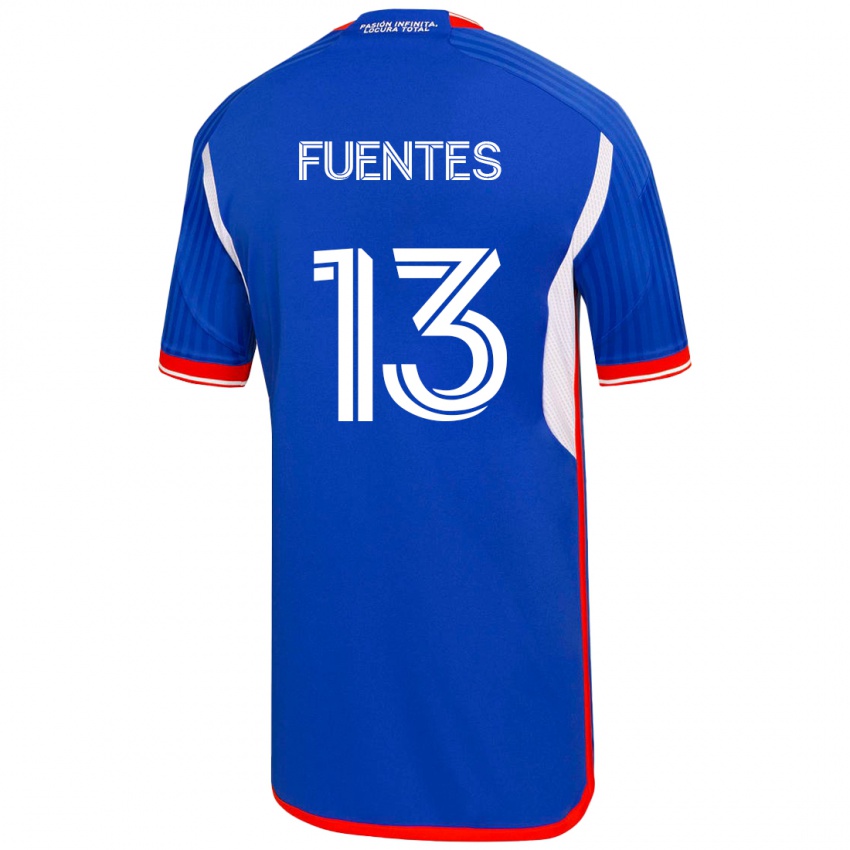 Børn Karen Fuentes #13 Blå Hjemmebane Spillertrøjer 2023/24 Trøje T-Shirt
