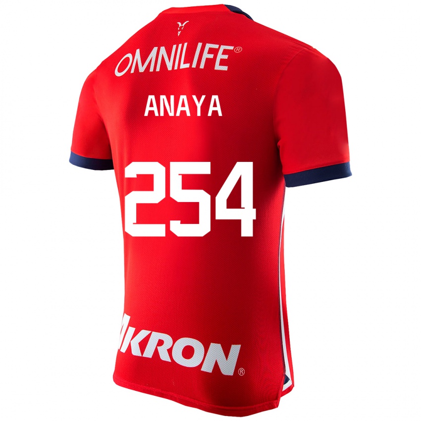 Børn Mario Anaya #254 Rød Hjemmebane Spillertrøjer 2023/24 Trøje T-Shirt