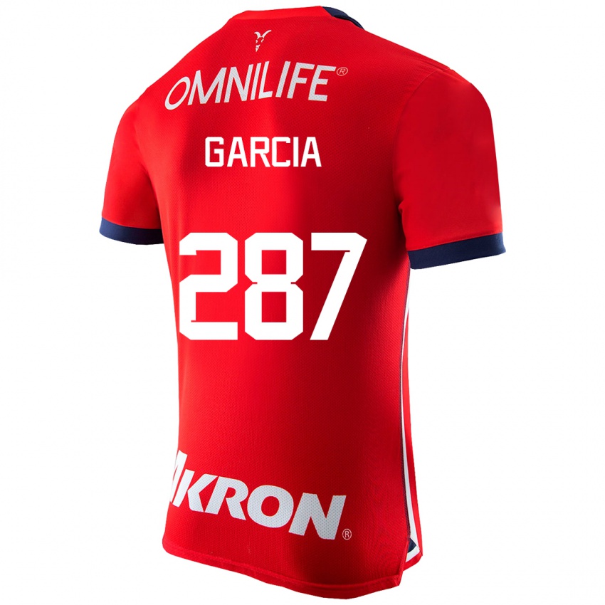 Børn Gael García #287 Rød Hjemmebane Spillertrøjer 2023/24 Trøje T-Shirt