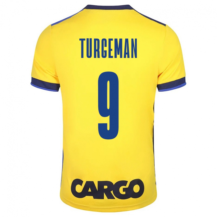 Børn Dor Turgeman #9 Gul Hjemmebane Spillertrøjer 2023/24 Trøje T-Shirt