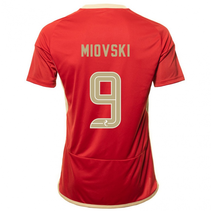 Børn Bojan Miovski #9 Rød Hjemmebane Spillertrøjer 2023/24 Trøje T-Shirt