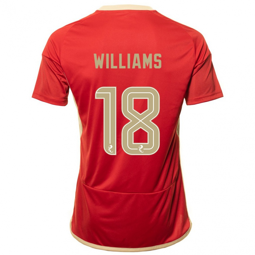 Børn Rhys Williams #18 Rød Hjemmebane Spillertrøjer 2023/24 Trøje T-Shirt