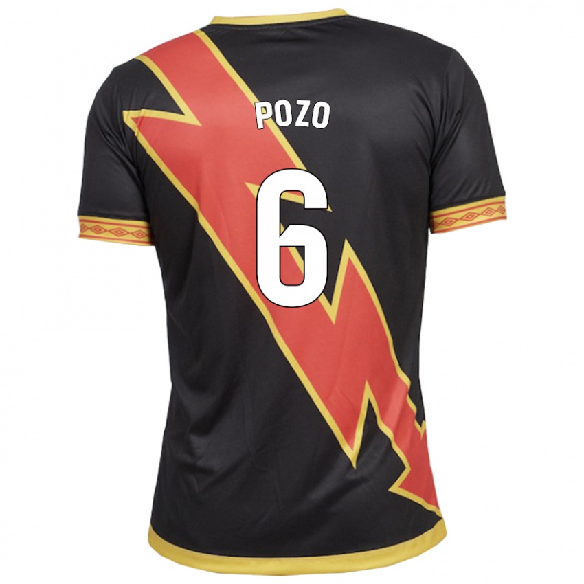 Børn José Pozo #6 Sort Udebane Spillertrøjer 2023/24 Trøje T-Shirt