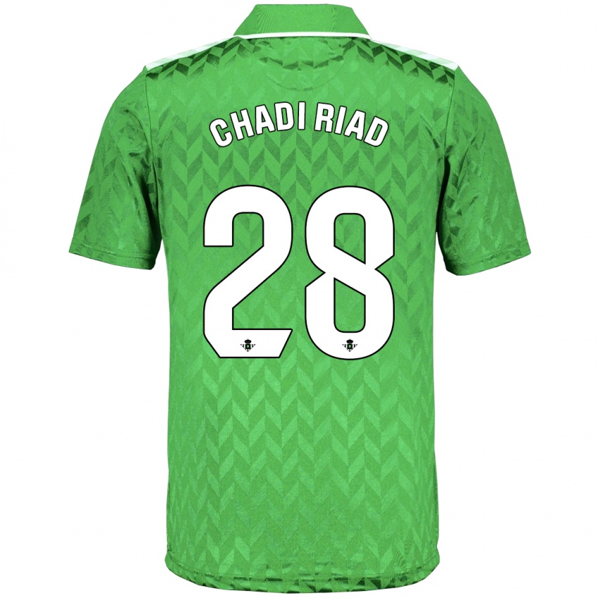 Børn Chadi Riad #28 Grøn Udebane Spillertrøjer 2023/24 Trøje T-Shirt