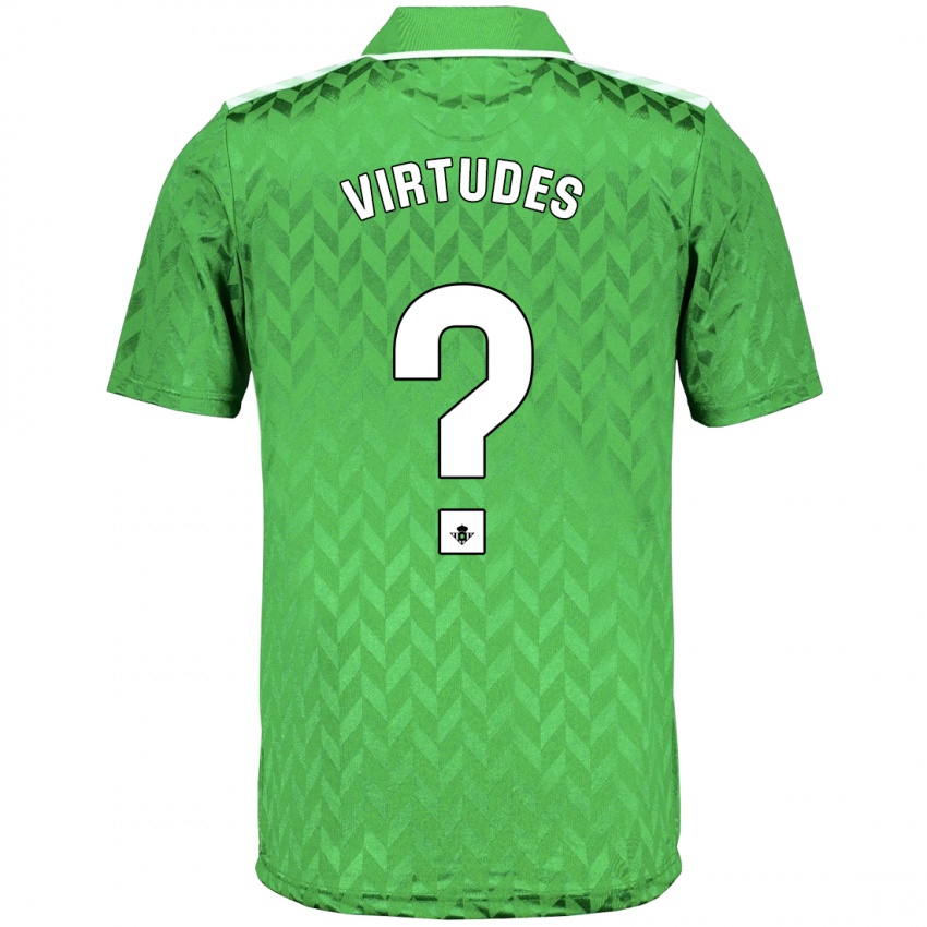 Børn Adrián Virtudes #0 Grøn Udebane Spillertrøjer 2023/24 Trøje T-Shirt