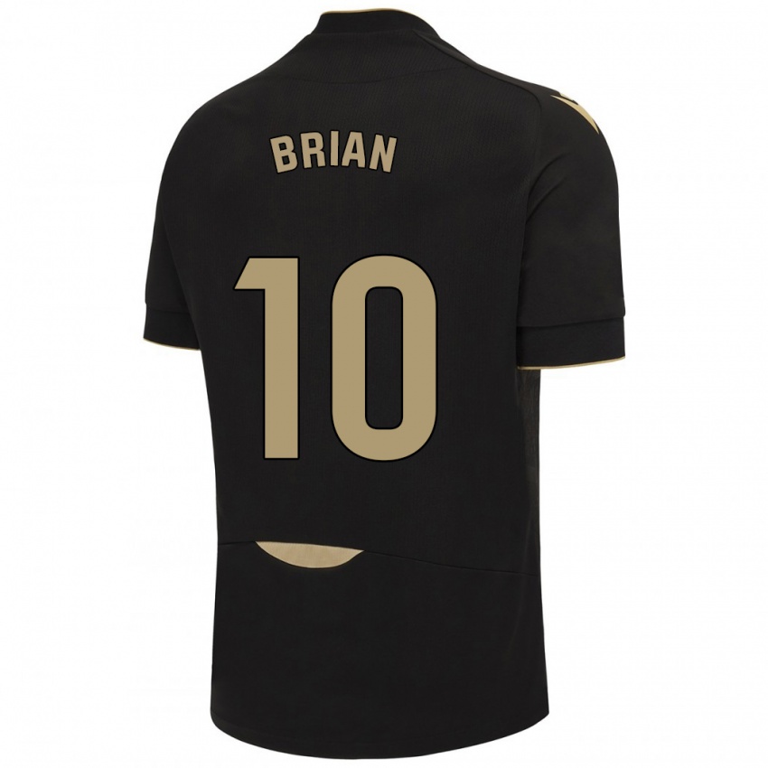 Børn Brian Ocampo #10 Sort Udebane Spillertrøjer 2023/24 Trøje T-Shirt