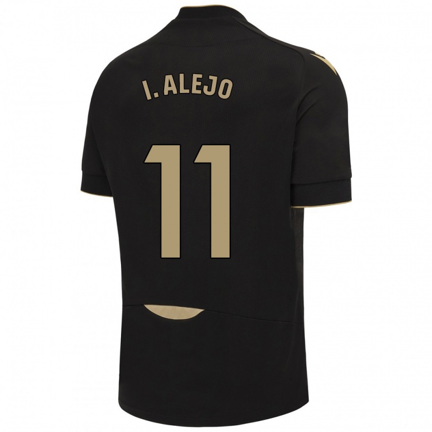 Børn Iván Alejo #11 Sort Udebane Spillertrøjer 2023/24 Trøje T-Shirt