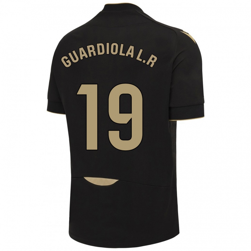 Børn Sergi Guardiola #19 Sort Udebane Spillertrøjer 2023/24 Trøje T-Shirt