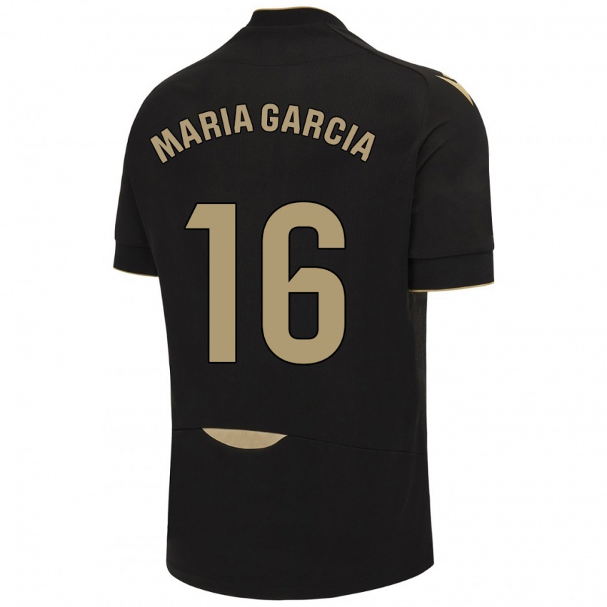 Børn Maria García Fernández #16 Sort Udebane Spillertrøjer 2023/24 Trøje T-Shirt