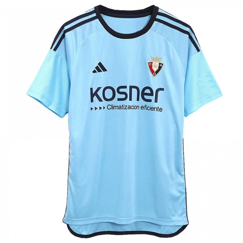 Børn Pablo Valencia #1 Blå Udebane Spillertrøjer 2023/24 Trøje T-Shirt