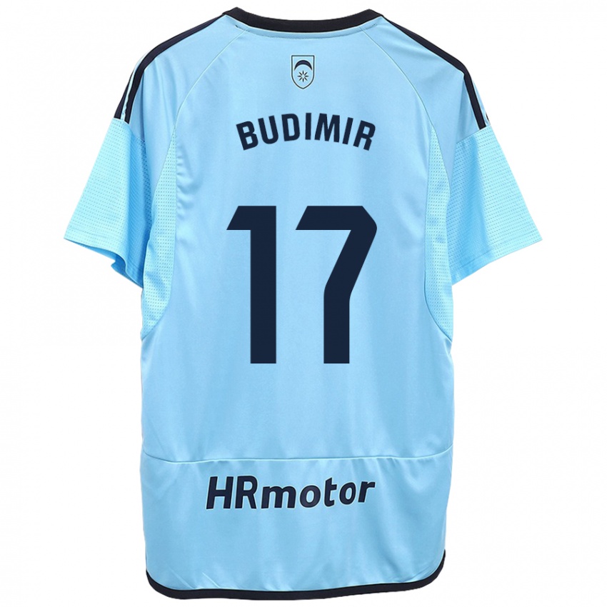 Børn Ante Budimir #17 Blå Udebane Spillertrøjer 2023/24 Trøje T-Shirt