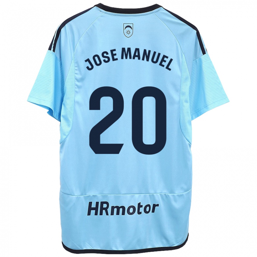 Børn José Manuel Arnáiz #20 Blå Udebane Spillertrøjer 2023/24 Trøje T-Shirt